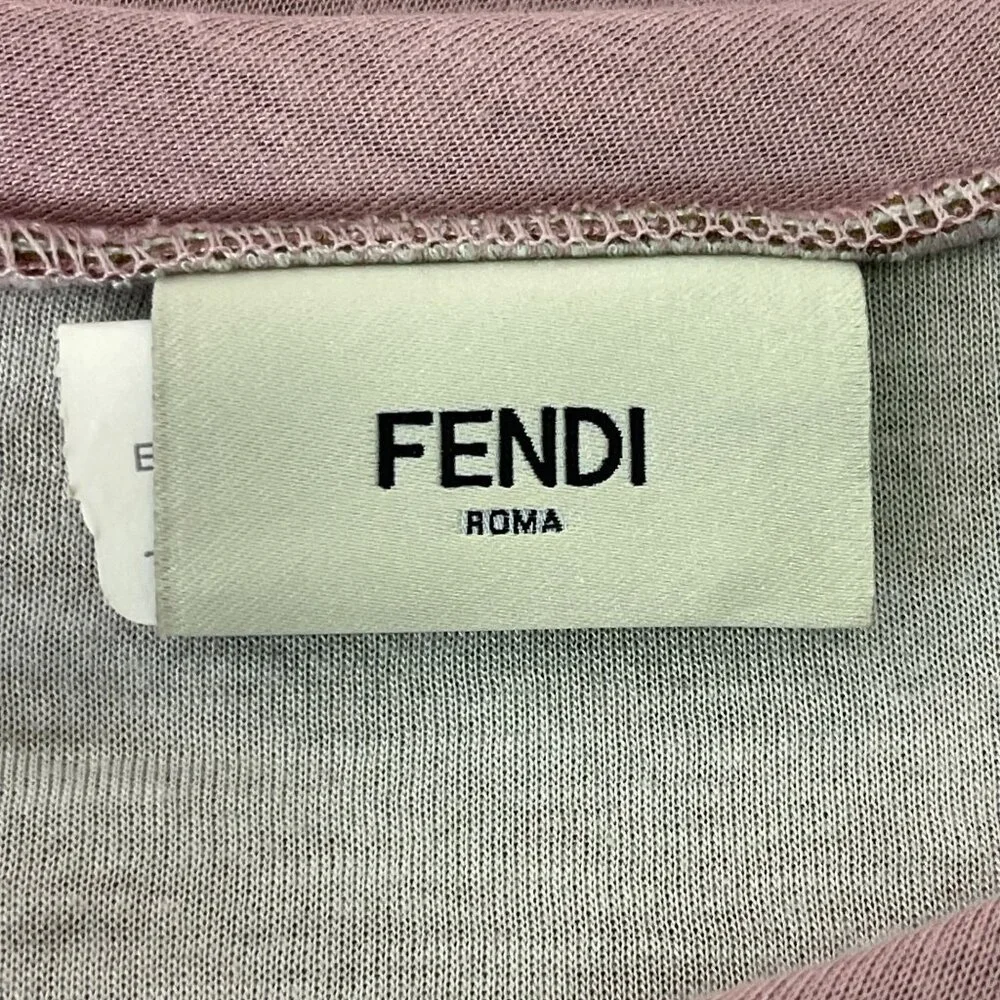 Fendi Kid's Pink Flowy A-Line Ruffle Long Sleeve Dress Size 6 Years - Picture 4 of 14